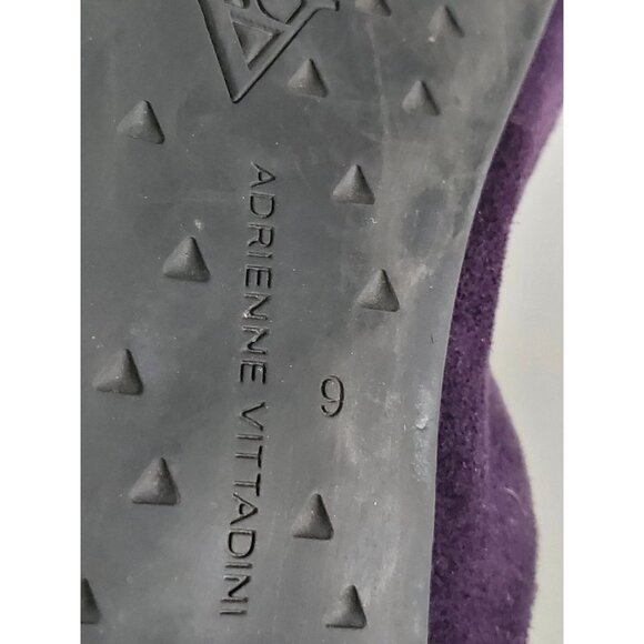 Adrienne Vittadini VELMA Slip on Ballet Flats Purple Suede Leather 9 - Picture 9 of 10